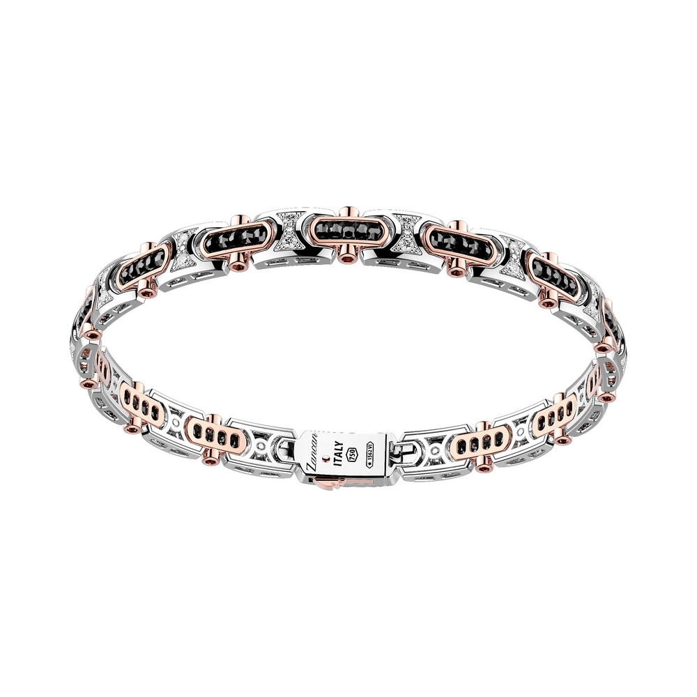 Zancan white gold bracelet with diamonds.